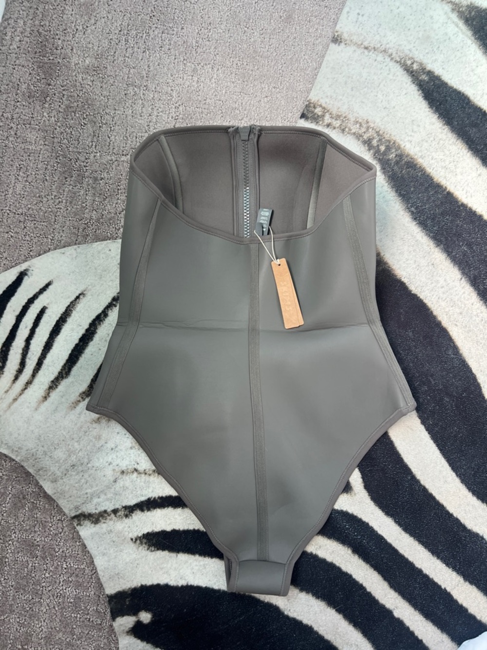 SKIMS Women’s One-Piece Swimsuit in Taupe - Picture 3 of 4